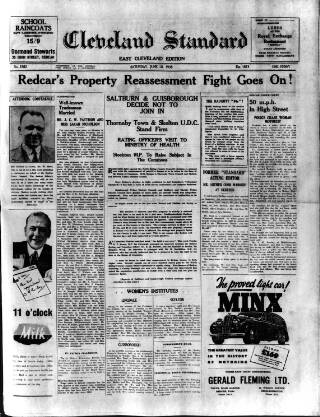 cover page of Cleveland Standard published on June 18, 1938