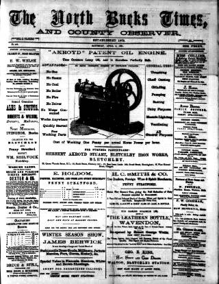 cover page of North Bucks Times and County Observer published on April 4, 1891