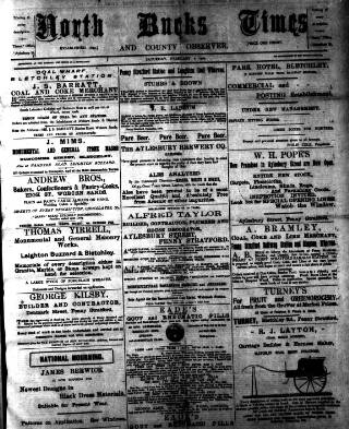 cover page of North Bucks Times and County Observer published on February 2, 1901