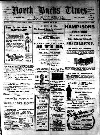 cover page of North Bucks Times and County Observer published on May 2, 1914