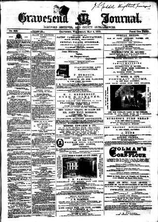 cover page of Gravesend Journal published on May 4, 1870