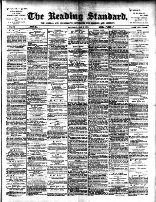 cover page of Reading Standard published on May 2, 1903