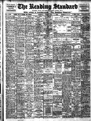 cover page of Reading Standard published on February 2, 1945