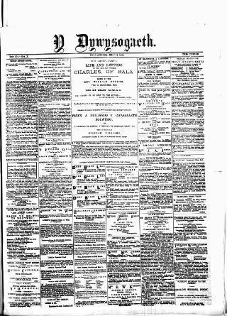 cover page of Y Llan published on September 17, 1880