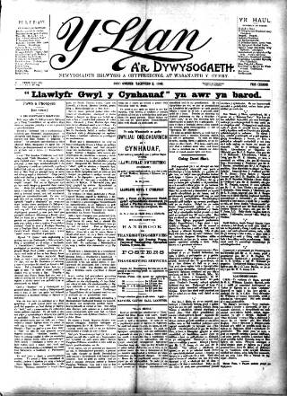 cover page of Y Llan published on November 2, 1906