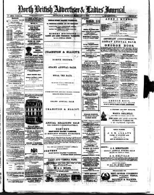 cover page of North British Advertiser & Ladies' Journal published on February 2, 1884