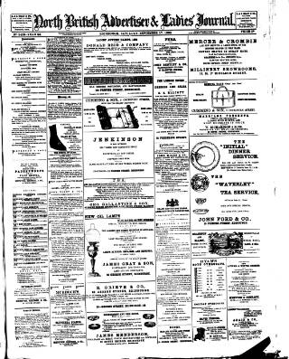 cover page of North British Advertiser & Ladies' Journal published on September 17, 1892