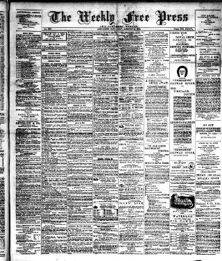 cover page of Weekly Free Press and Aberdeen Herald published on August 2, 1890