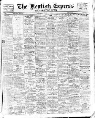 cover page of Kentish Express published on August 2, 1930