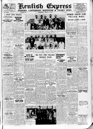 cover page of Kentish Express published on May 2, 1947