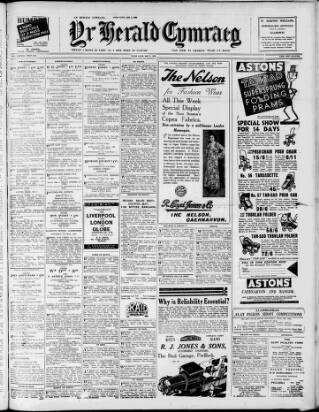 cover page of Herald Cymraeg published on May 2, 1932