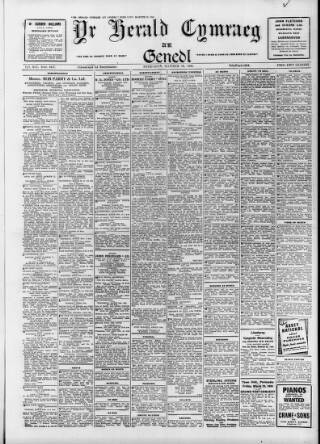 cover page of Herald Cymraeg published on March 19, 1945