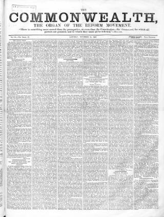 cover page of British Miner and General Newsman published on November 24, 1866