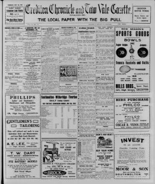 cover page of Crediton Gazette published on May 4, 1933
