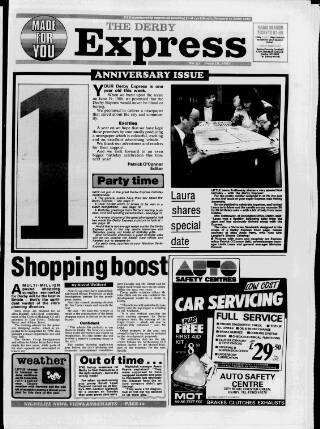 cover page of Derby Express published on June 18, 1987