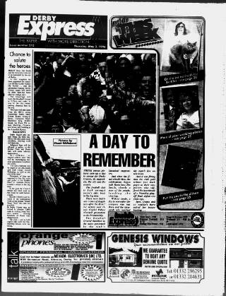 cover page of Derby Express published on May 2, 1996