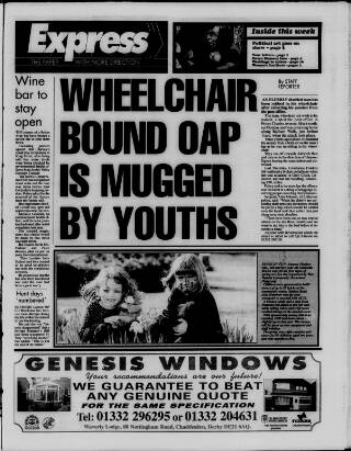cover page of Derby Express published on March 19, 1998