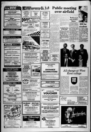 cover page of Sevenoaks Chronicle and Kentish Advertiser published on February 2, 1980