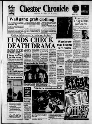cover page of Chester Chronicle published on April 4, 1986