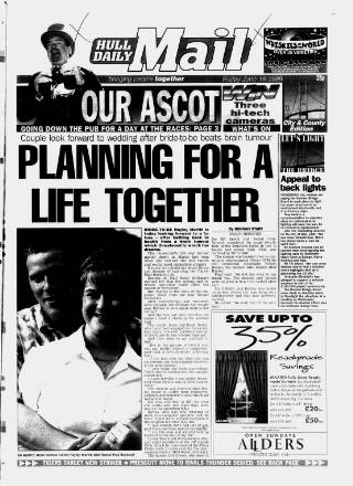 cover page of Hull Daily Mail published on June 18, 1999