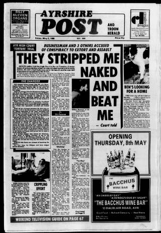 cover page of Ayrshire Post published on May 2, 1986