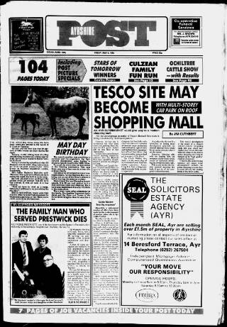 cover page of Ayrshire Post published on May 4, 1990