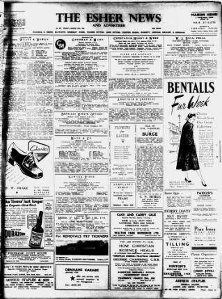 cover page of Esher News and Mail published on March 19, 1948
