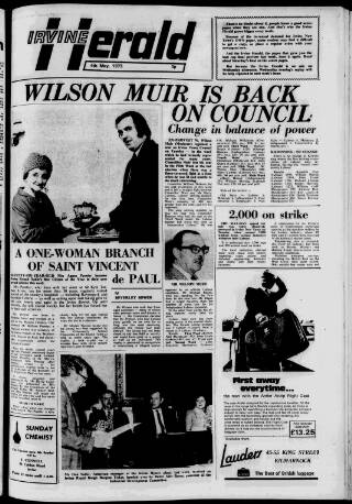 cover page of Irvine Herald published on May 4, 1973