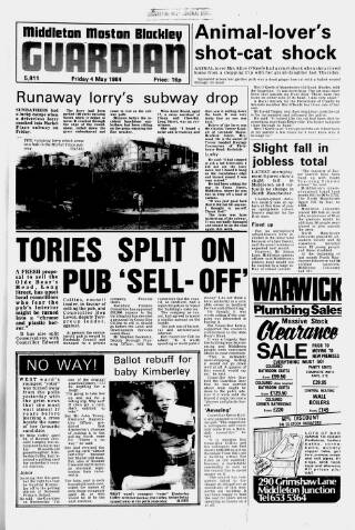 cover page of Middleton Guardian published on May 4, 1984