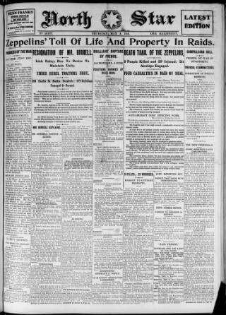 cover page of North Star (Darlington) published on May 4, 1916