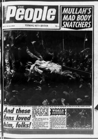 cover page of The People published on June 18, 1989