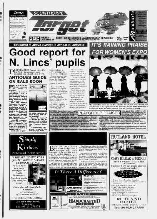 cover page of Scunthorpe Target published on March 19, 1998