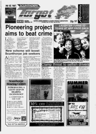 cover page of Scunthorpe Target published on June 18, 1998