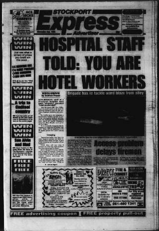 cover page of Stockport Express Advertiser published on November 2, 1994