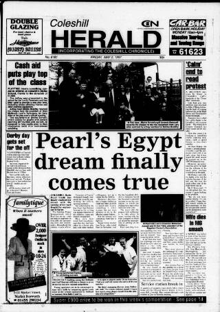 cover page of Coleshill Chronicle published on May 2, 1997