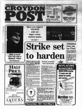 cover page of Croydon Post published on May 2, 1990