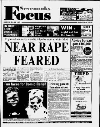cover page of Sevenoaks Focus published on March 19, 1997