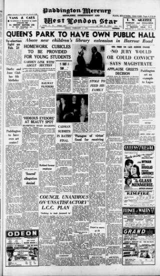 cover page of Paddington Mercury published on February 2, 1951