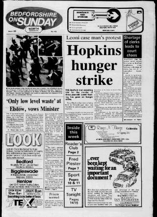 cover page of Bedfordshire on Sunday published on May 4, 1986