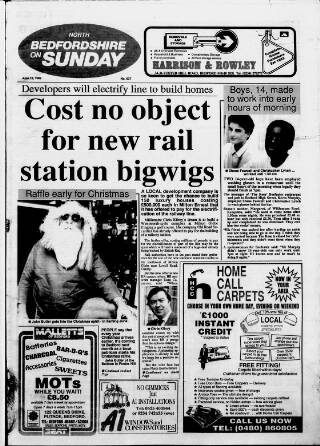 cover page of Bedfordshire on Sunday published on June 18, 1989