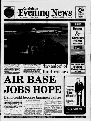 cover page of Cambridge Daily News published on June 18, 1994