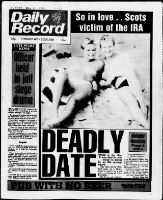 cover page of Daily Record published on May 2, 1988
