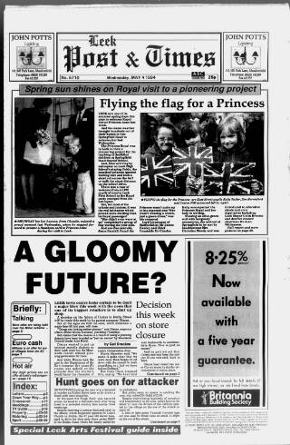 cover page of Leek Post & Times published on May 4, 1994