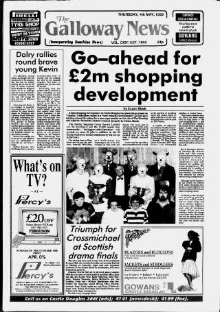 cover page of Folkestone, Hythe, Sandgate & Cheriton Herald published on May 4, 1989