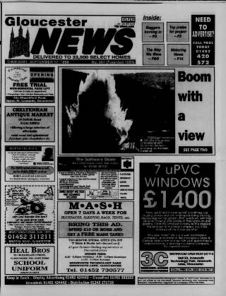 cover page of Gloucester News published on September 17, 1998