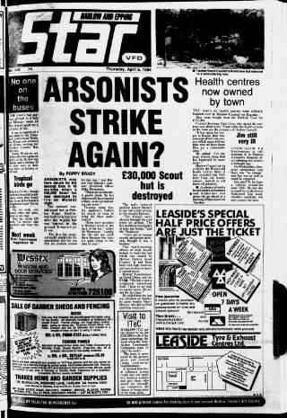 cover page of Harlow Star published on April 5, 1984