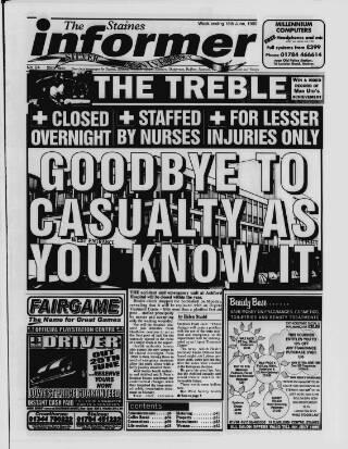 cover page of Staines Informer published on June 18, 1999