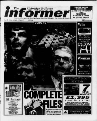 cover page of Uxbridge Informer published on May 2, 1997