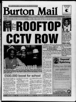 cover page of Burton Daily Mail published on June 18, 1997