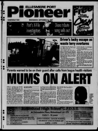 cover page of Ellesmere Port Pioneer published on September 17, 1997